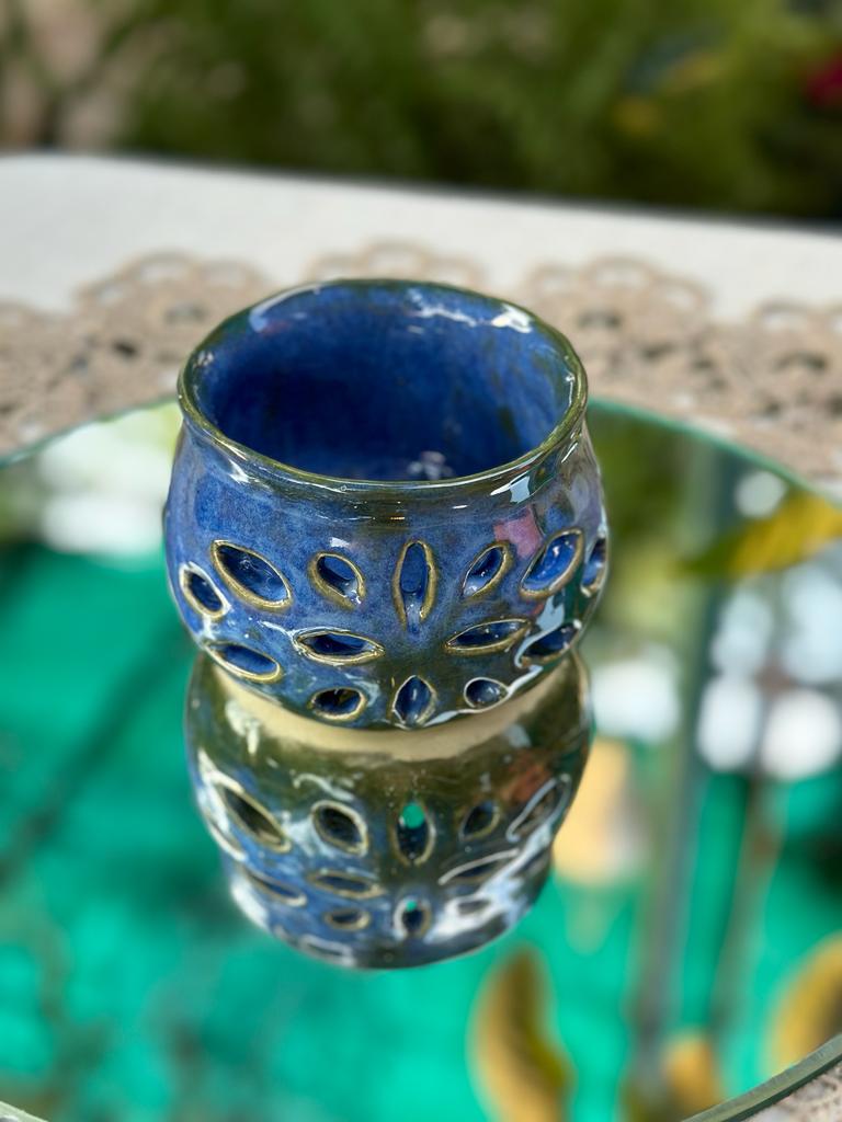 Diwali lamps blue*2