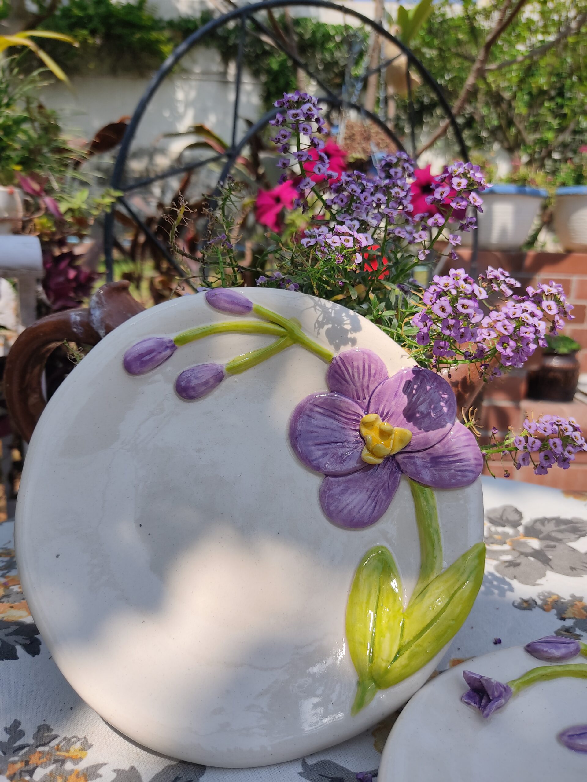 Lavender Flower platter