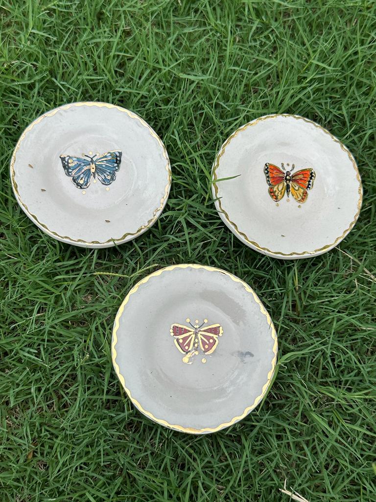 Small pansy plates