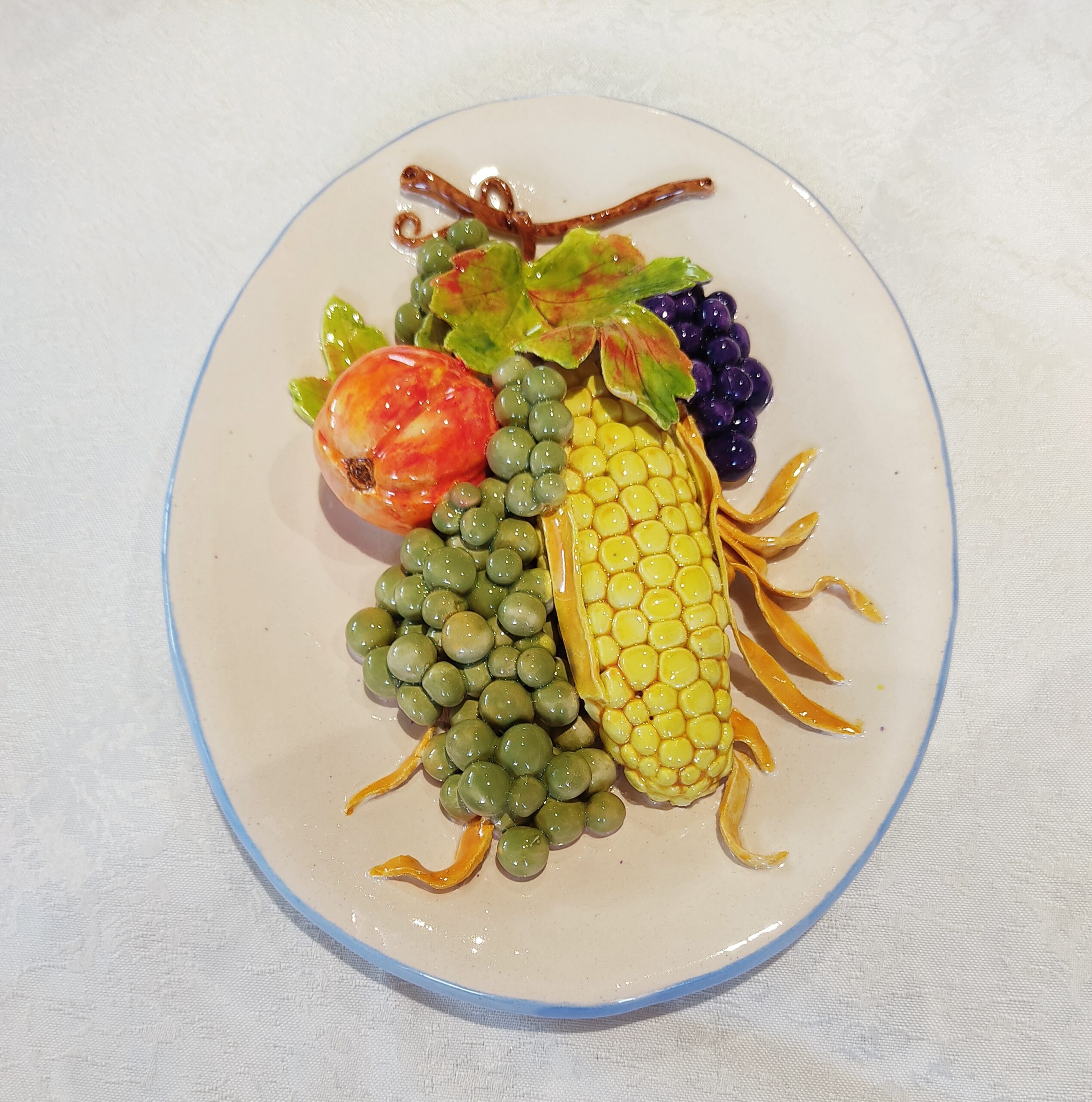 Oval Garden plate