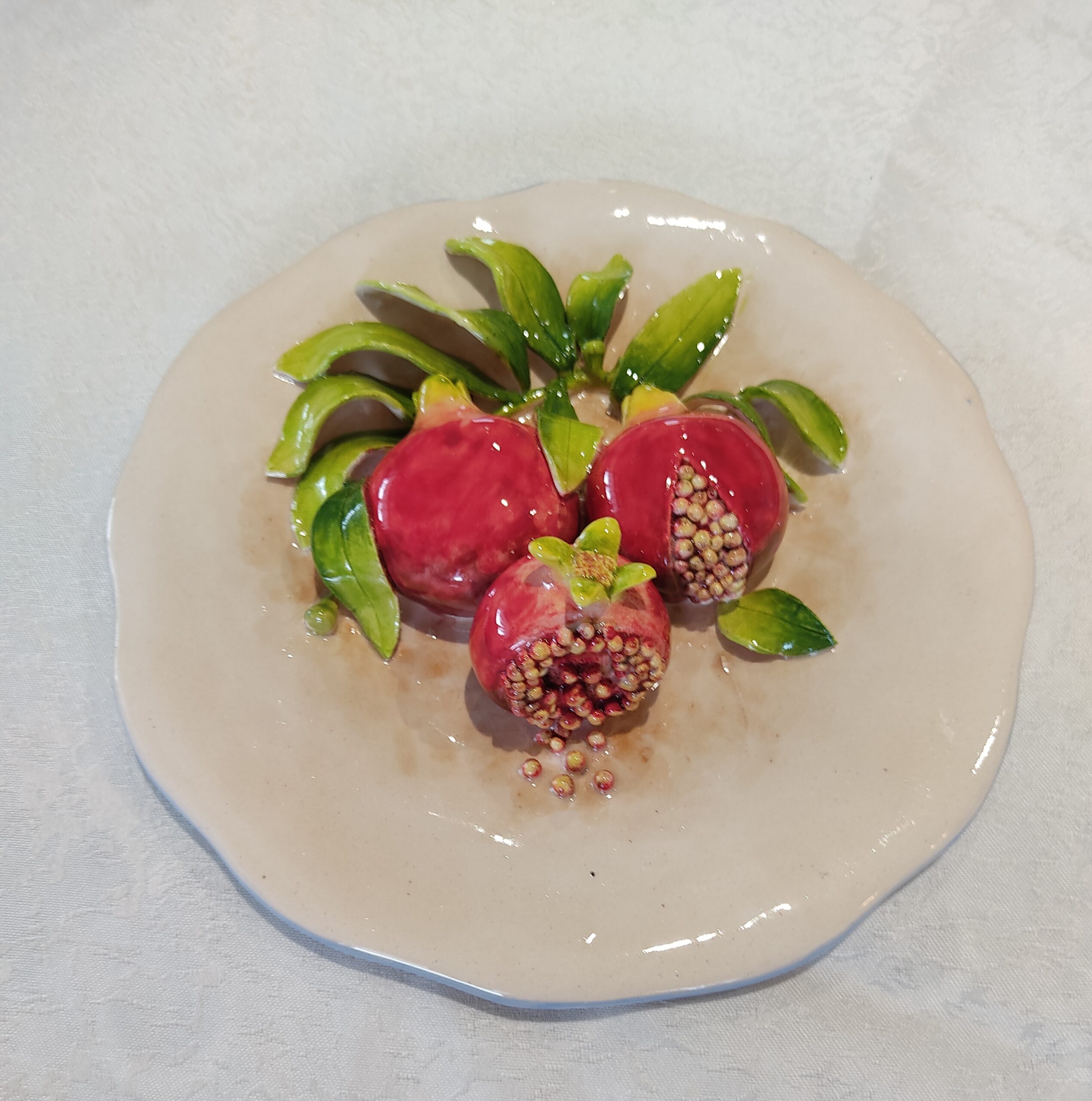 Pomegranate garden plate