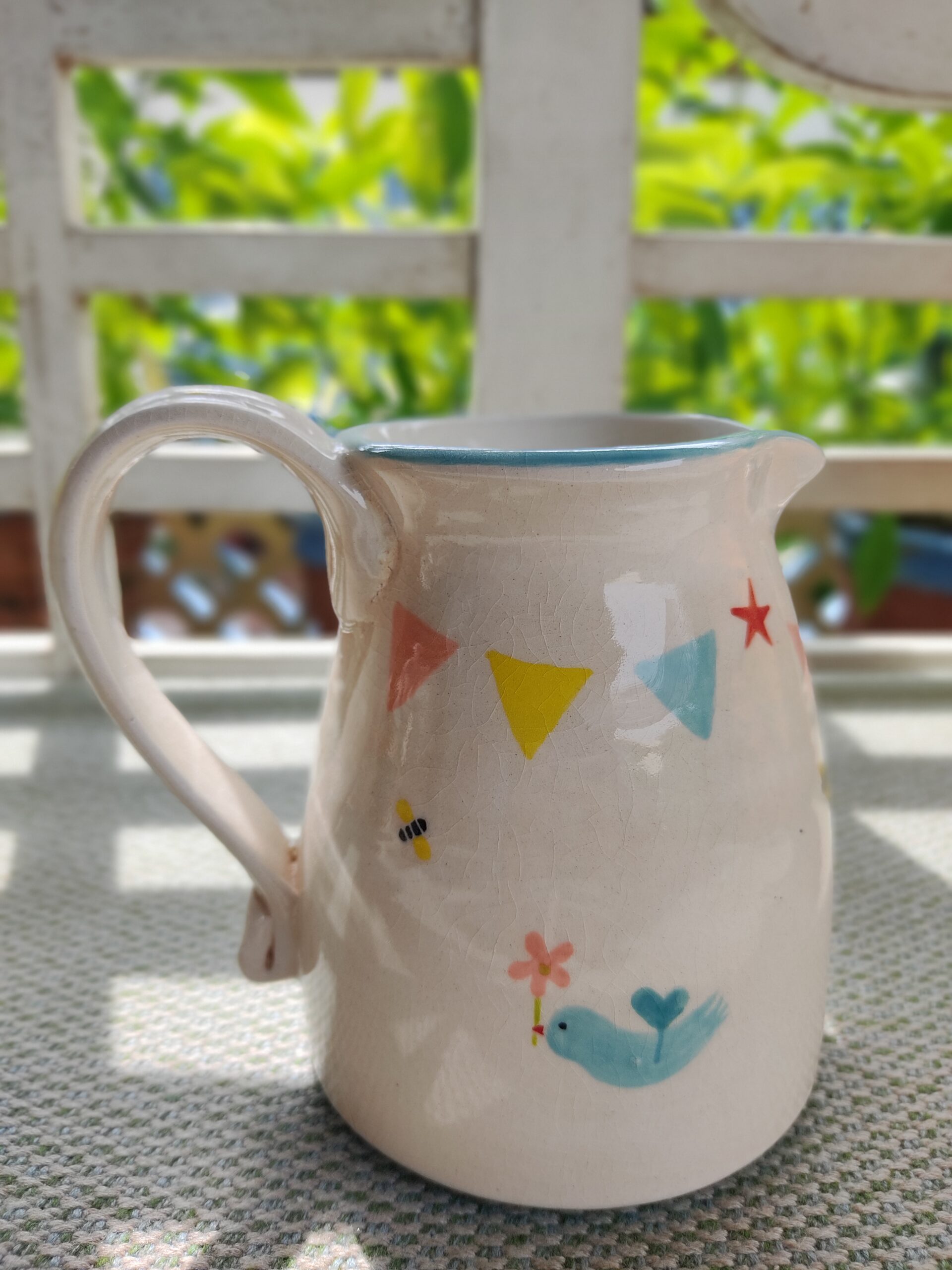 Bird and bee jug