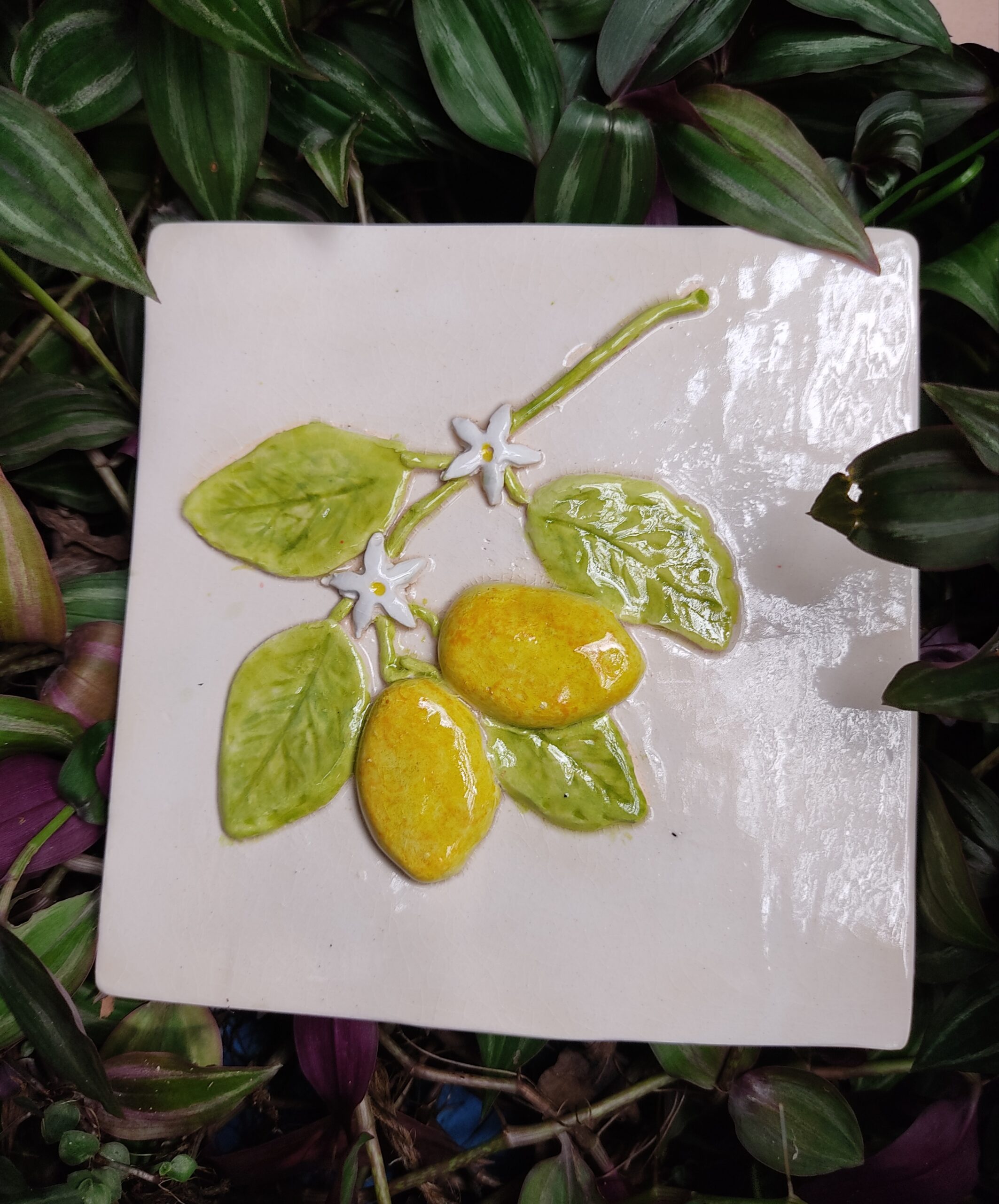 3D lemon wall tile