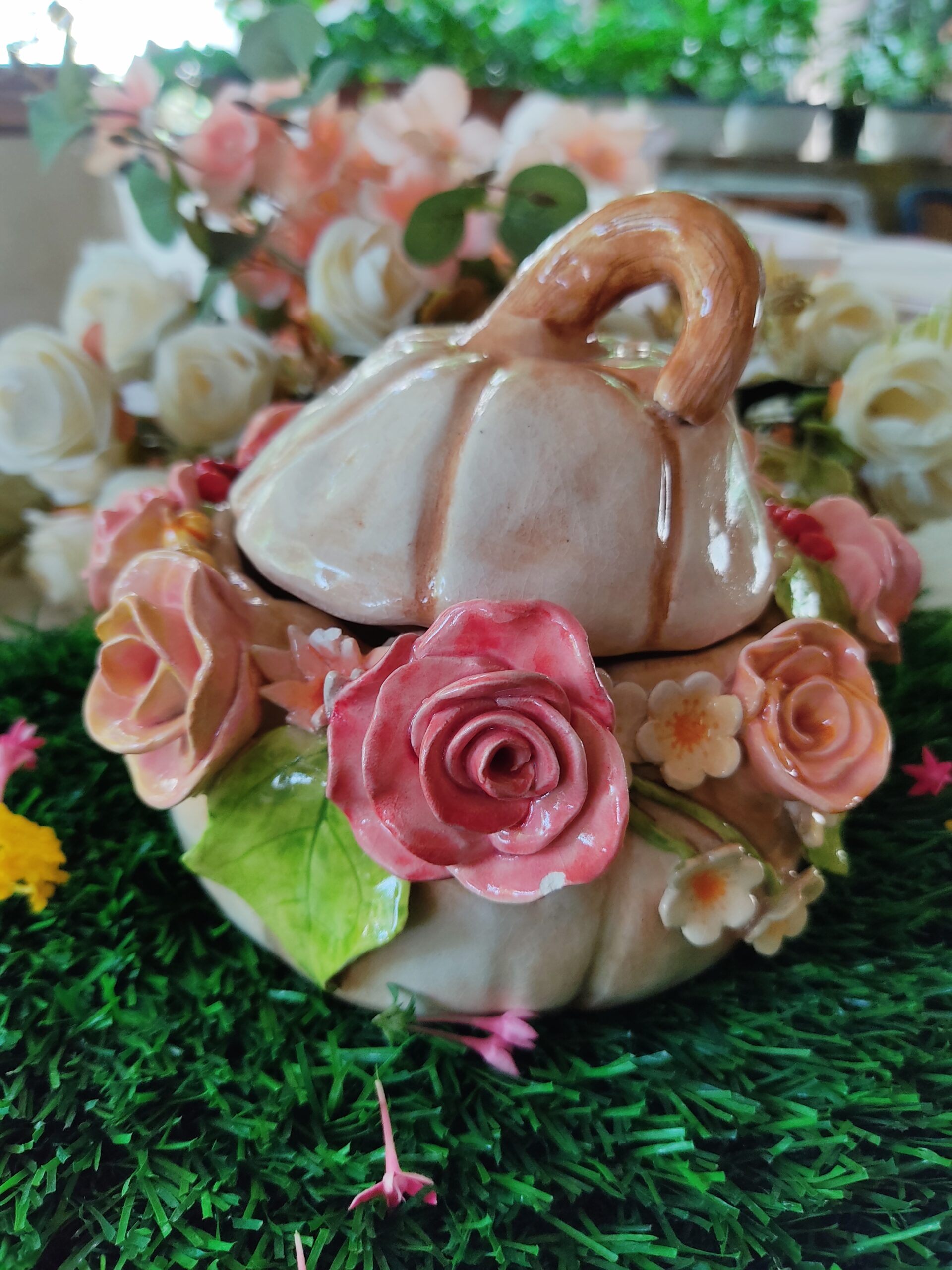 Big rose pumpkin with lid