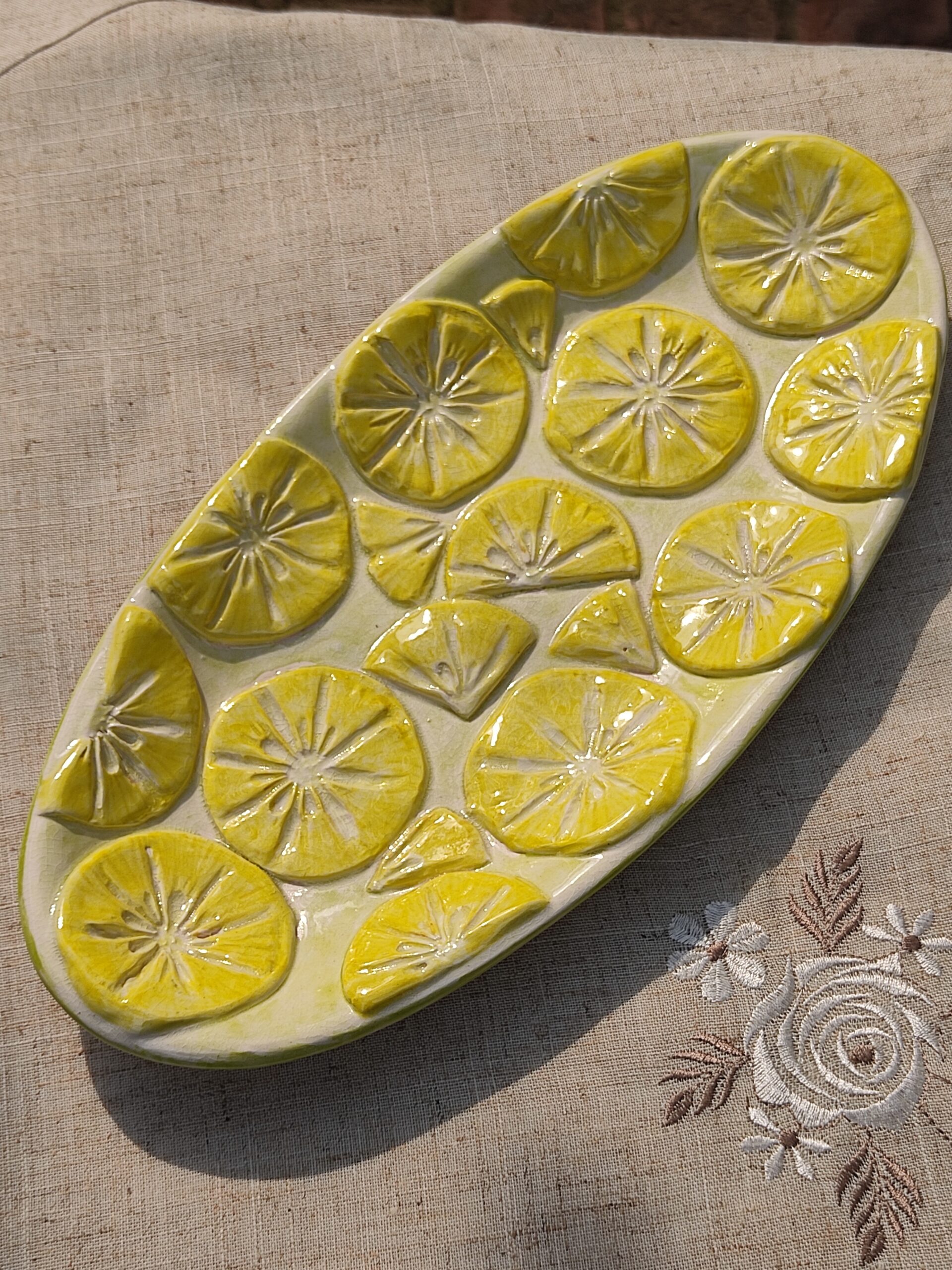 Oval lemon plate(big)