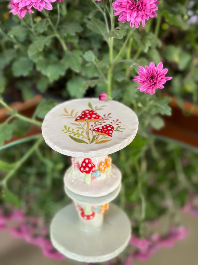 Mashroom cup cake stand(medium)