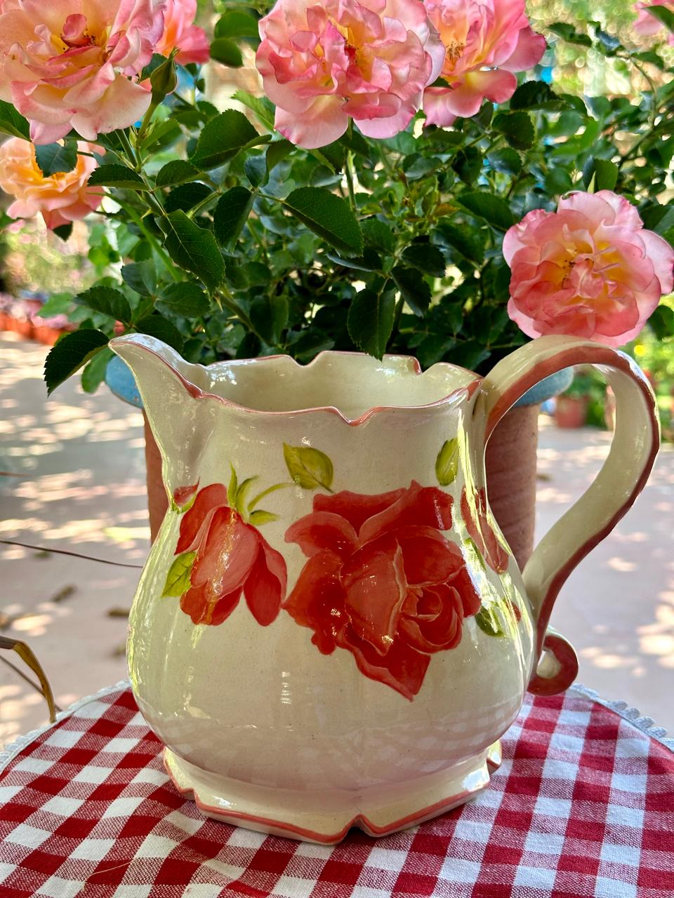 Jug(red flowers, big)
