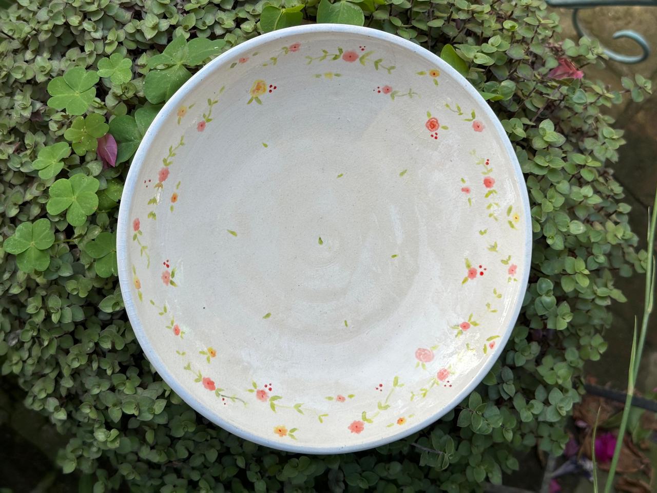 Pasta bowl(small flowers) (Copy)
