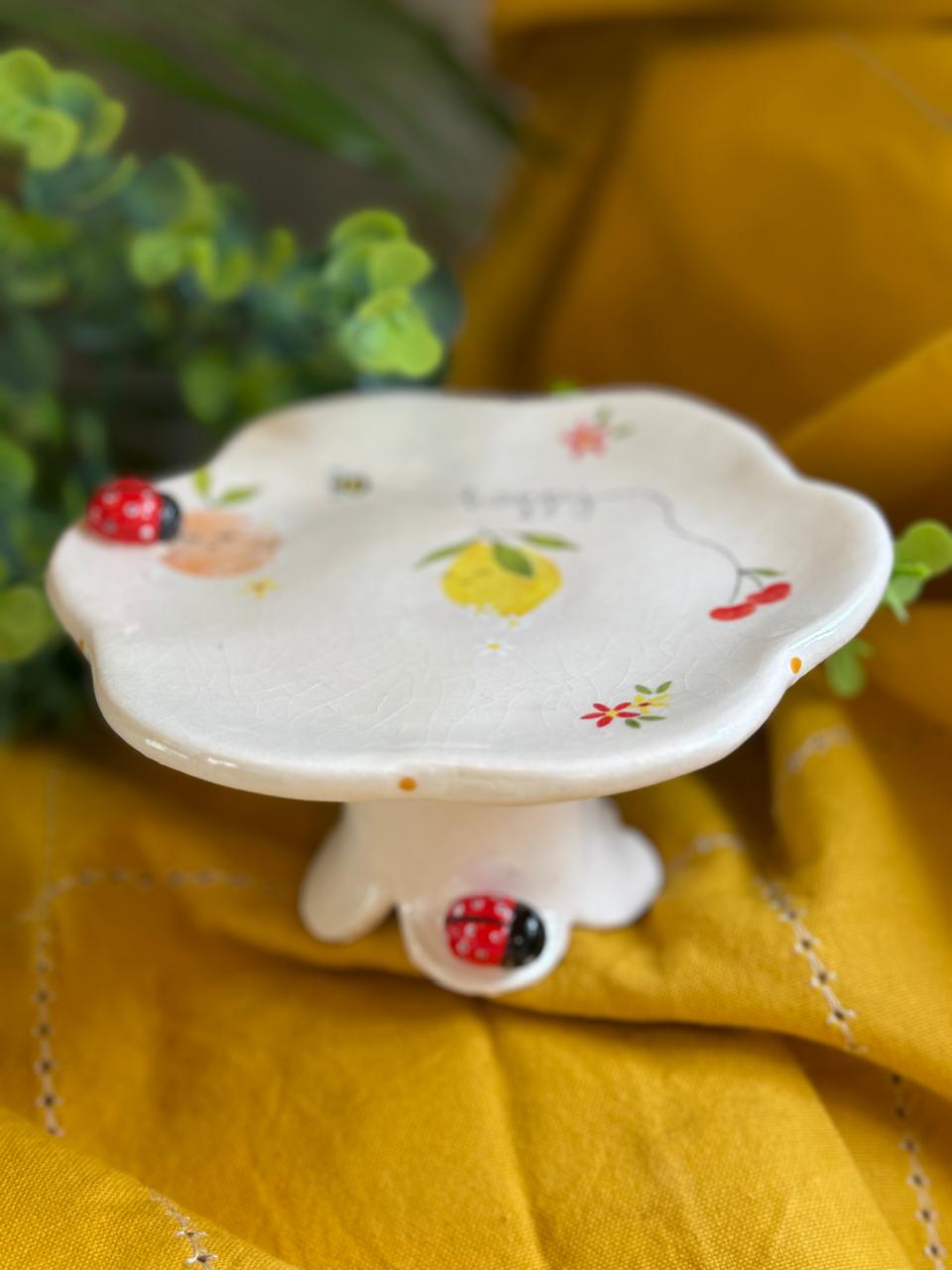 Small cake stand with Ladybug