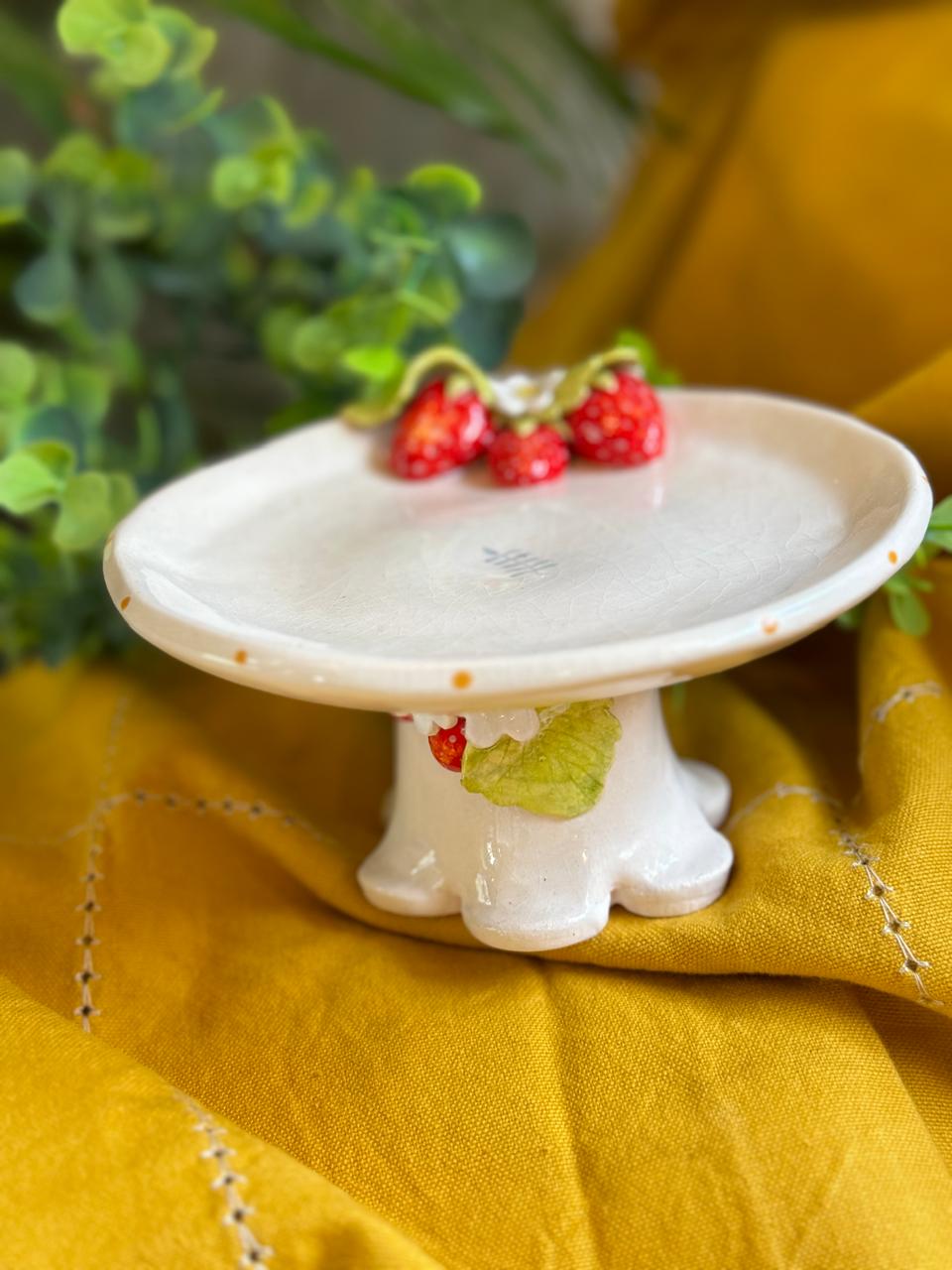 Small strawberry cake stand