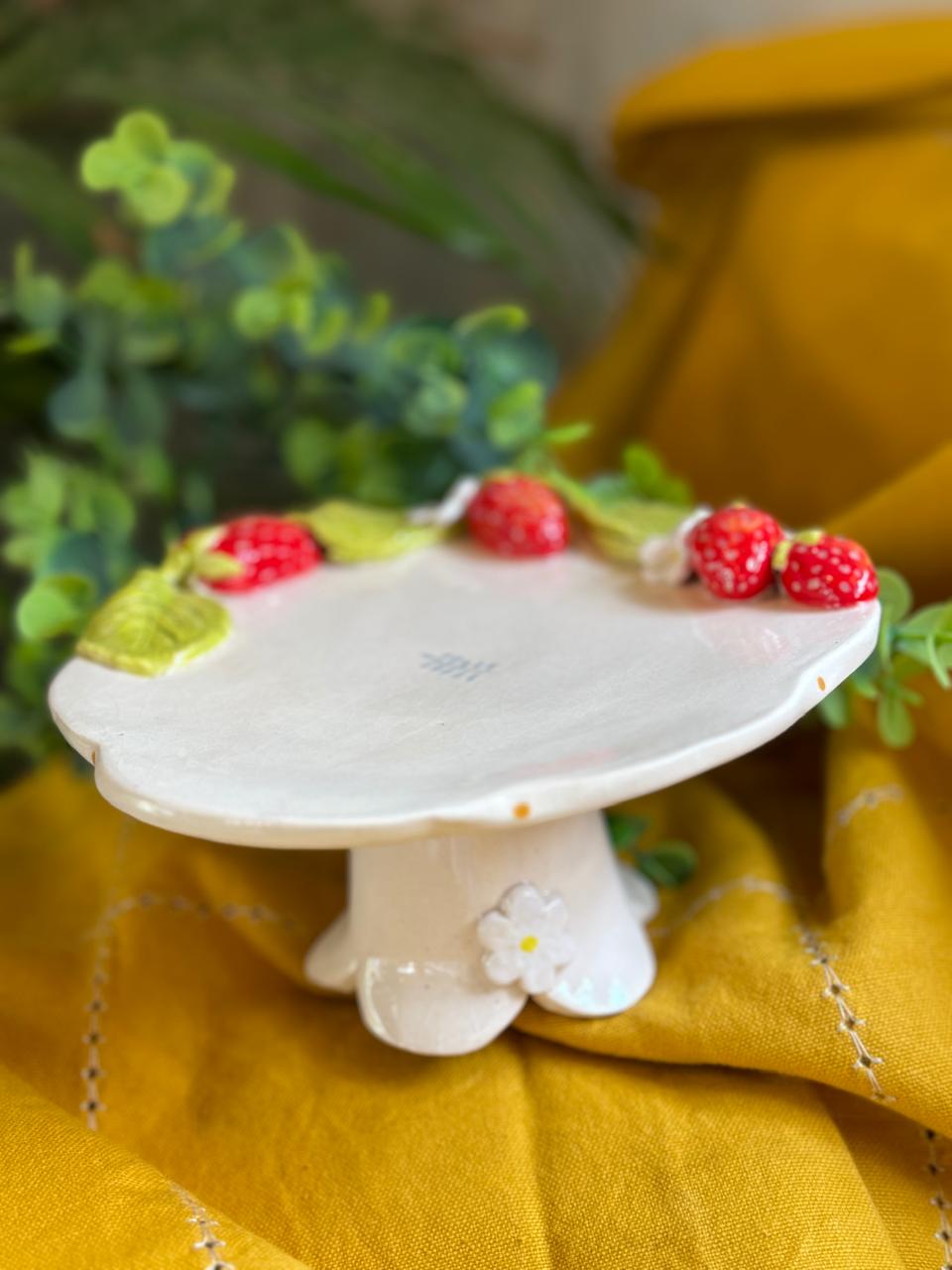 Strawberry small cake stand