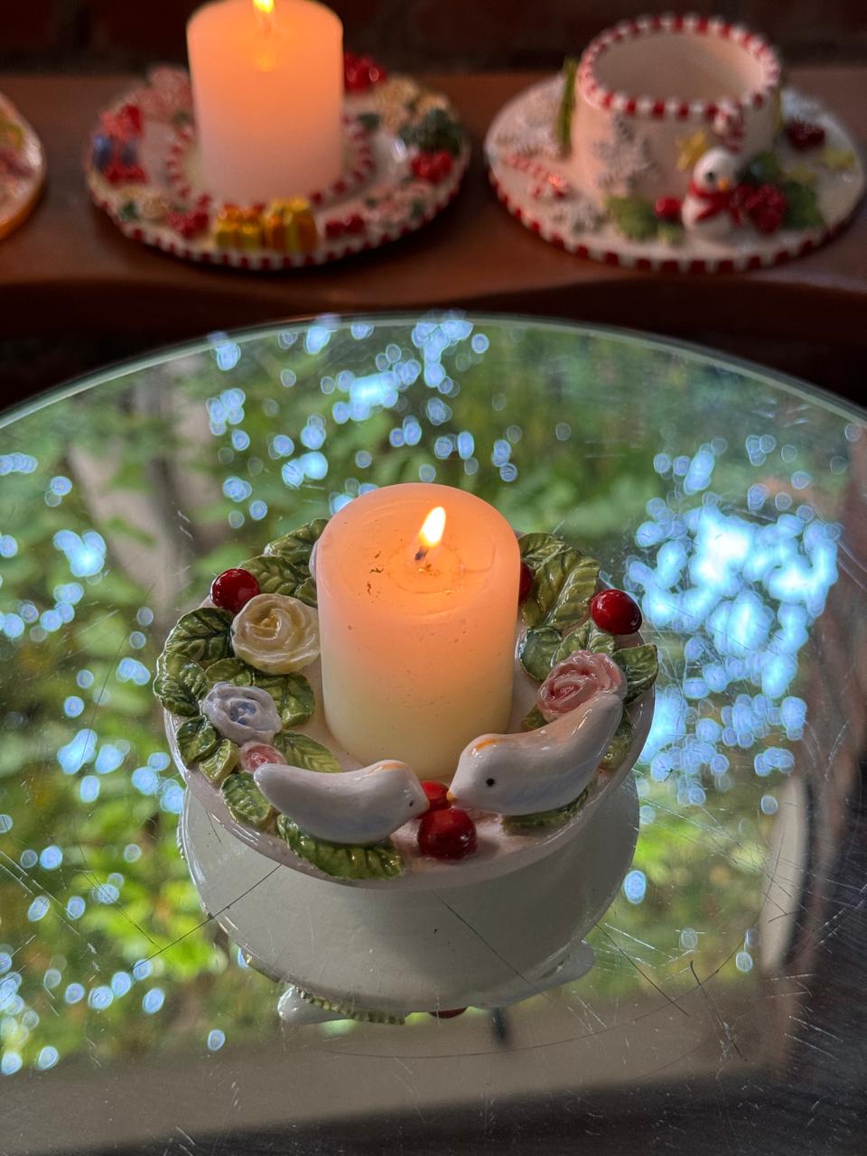 Bird candle holder (small)