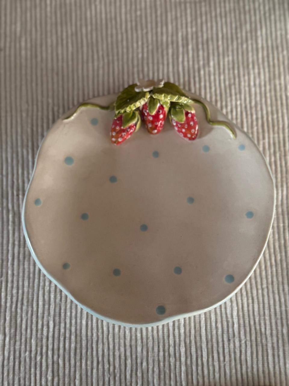 Small strawberry plate