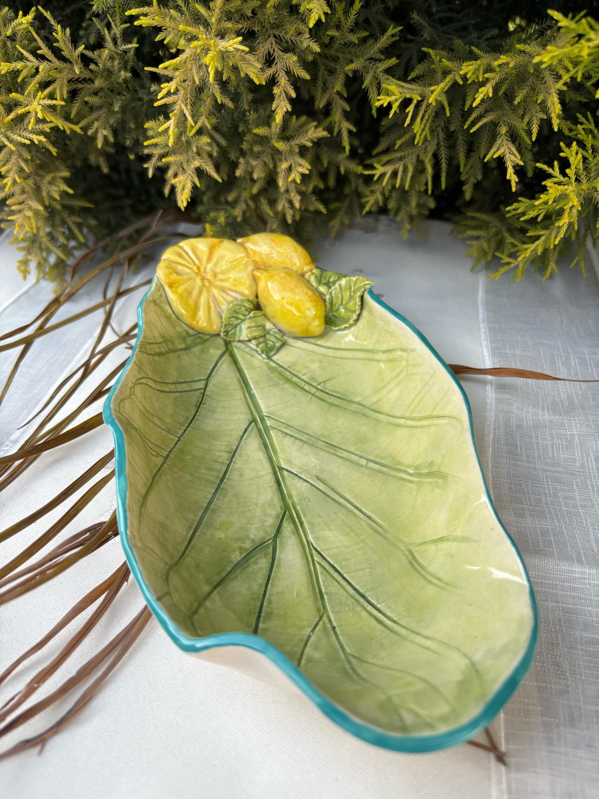 Lemon leaf plate 🍋
