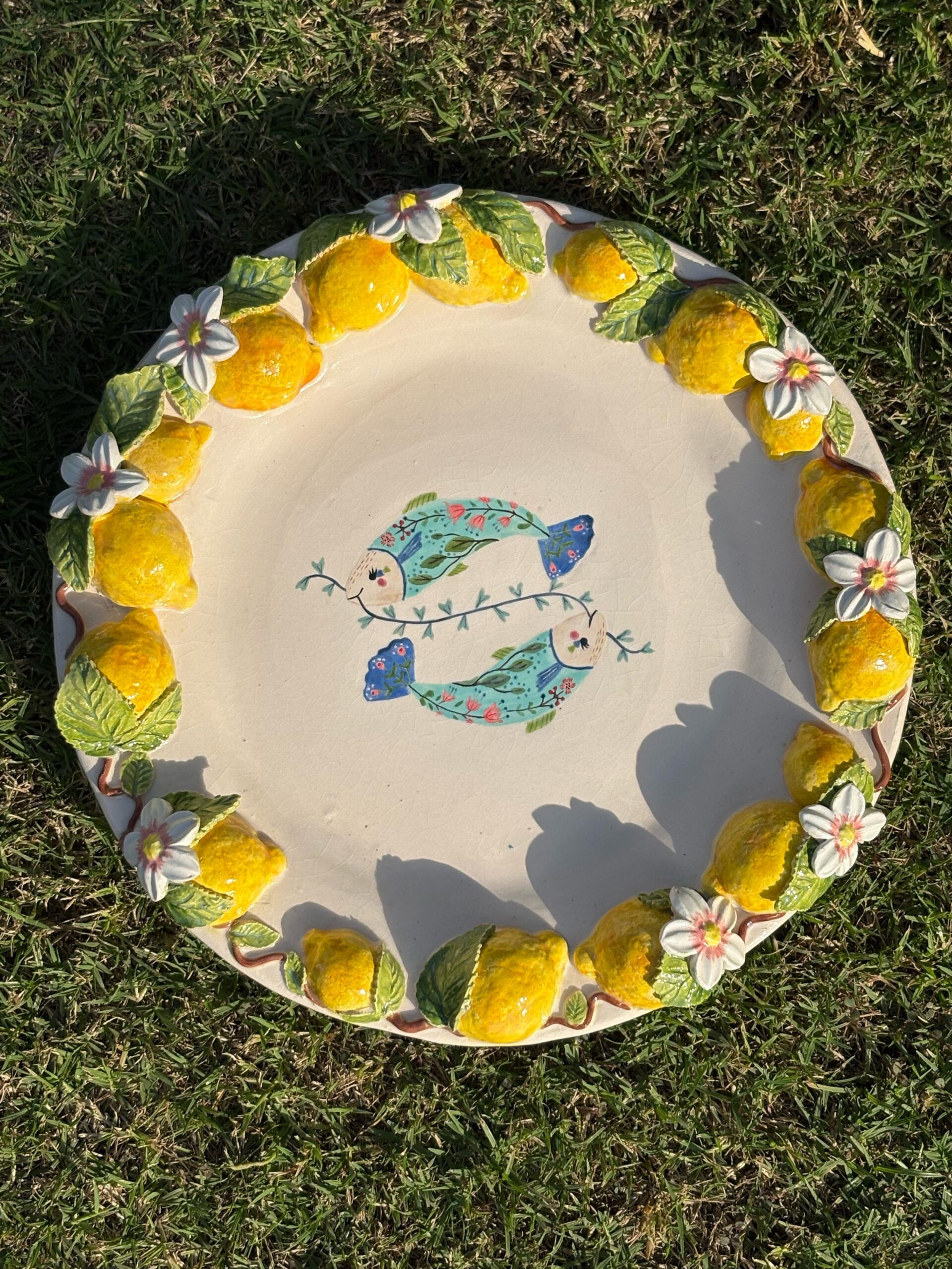 3D Lemon Plate (Fish)