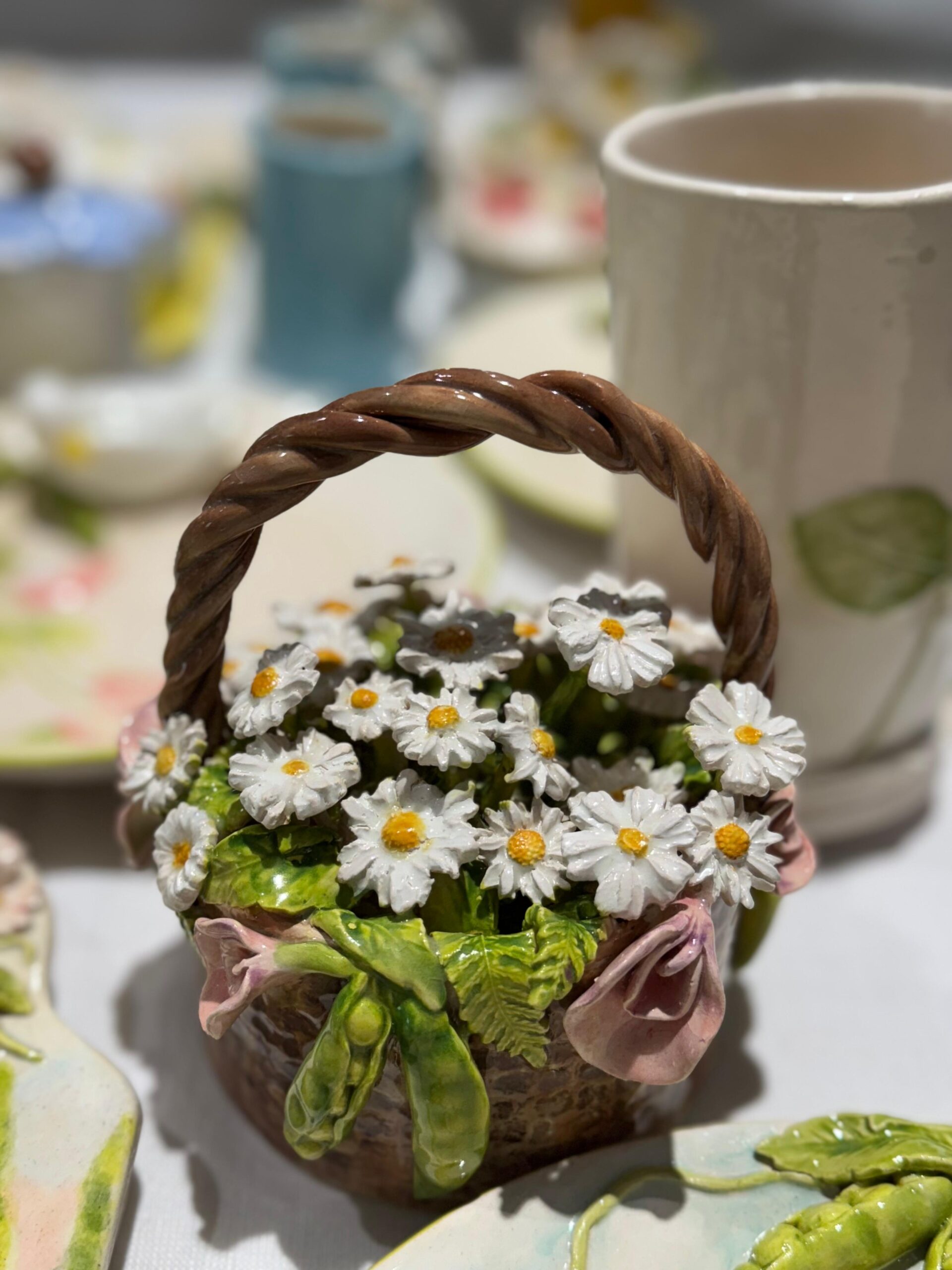 Peas and Daisy Basket