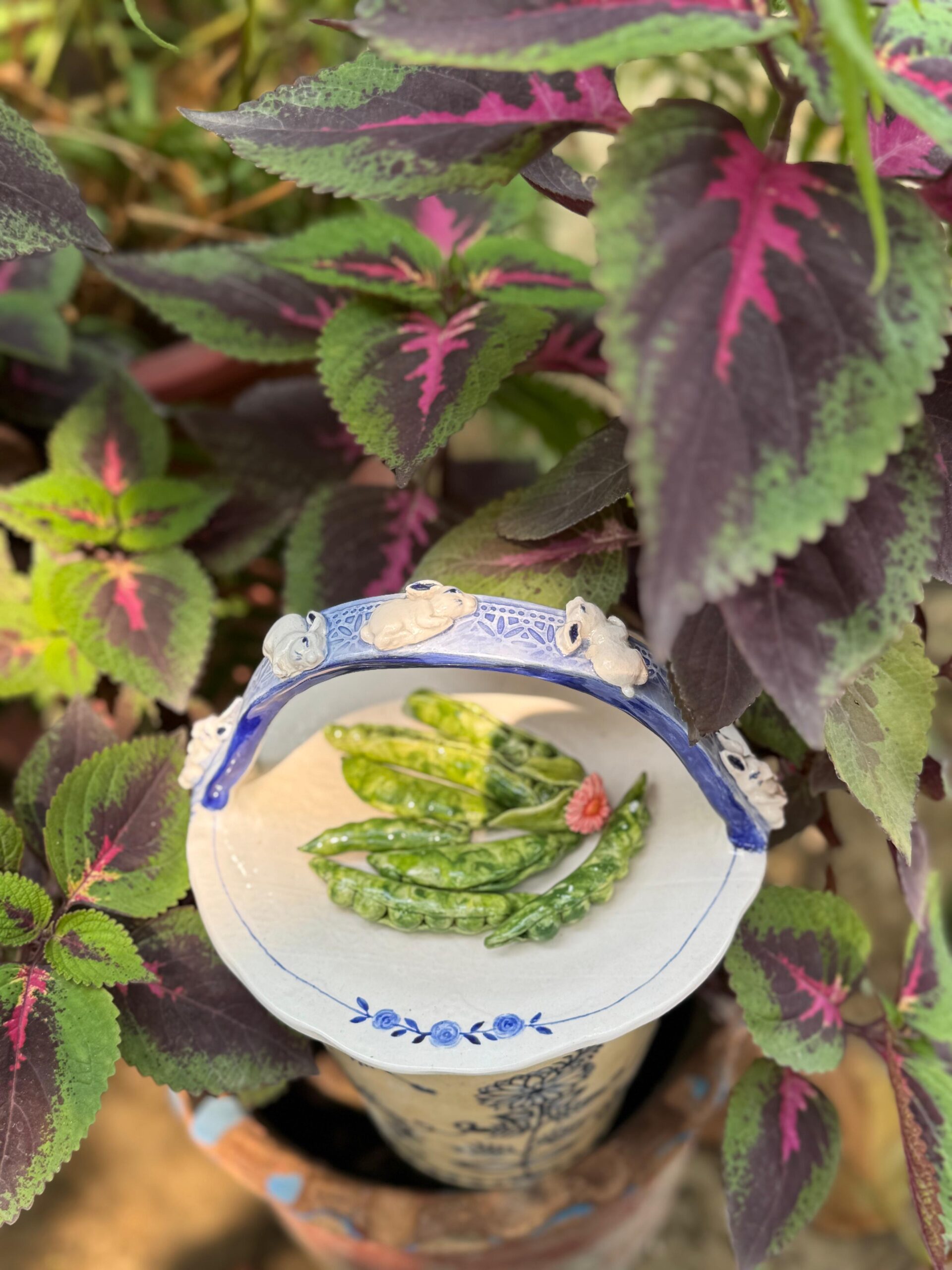 Rabbit Blue Basket