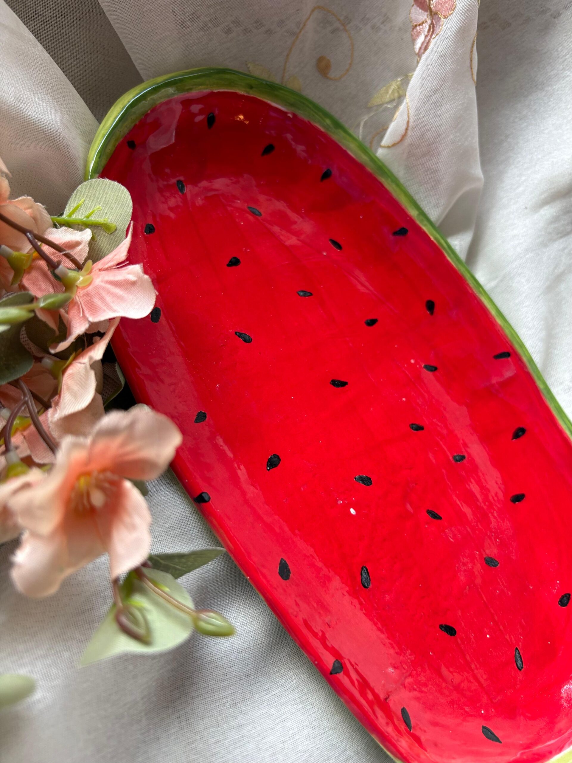 Watermelon  oval plate