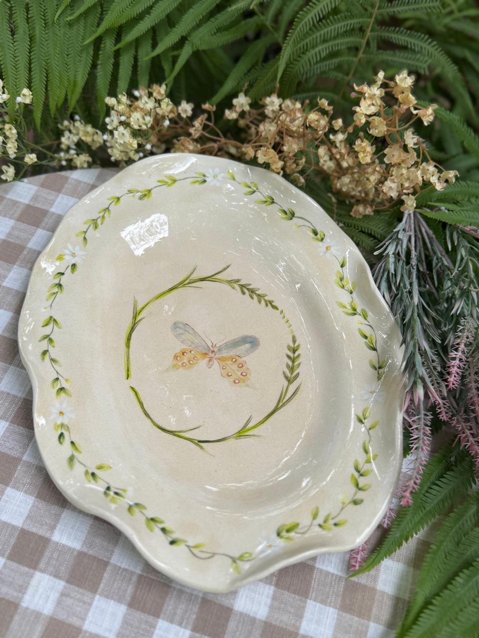 Butterfly Garden Serving Platter