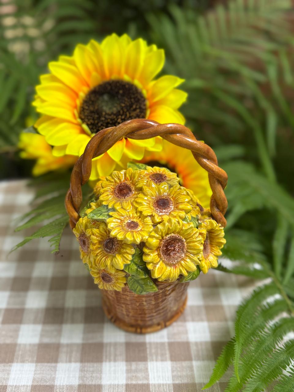 3D Sunflower basket