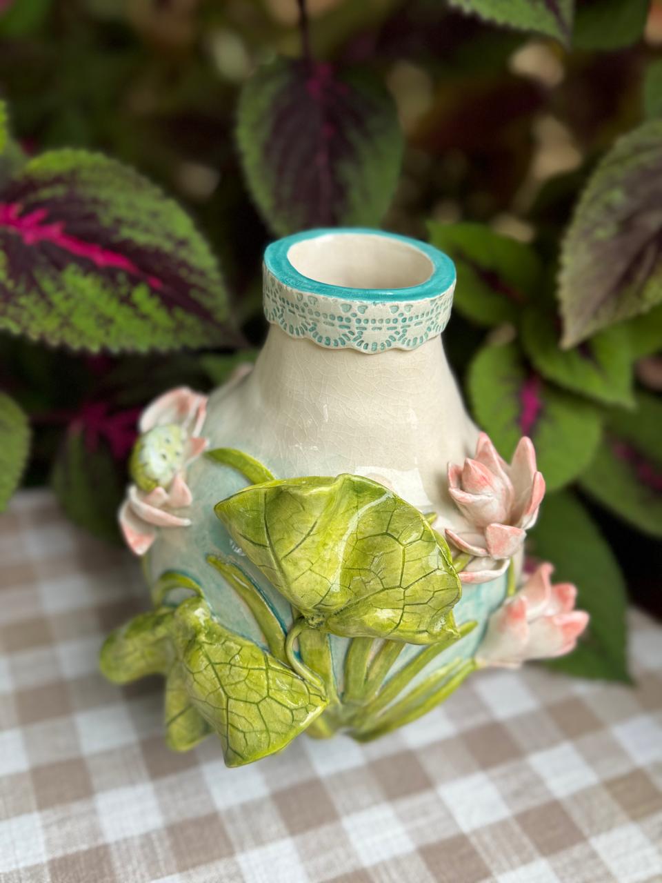 3D Lotus vase