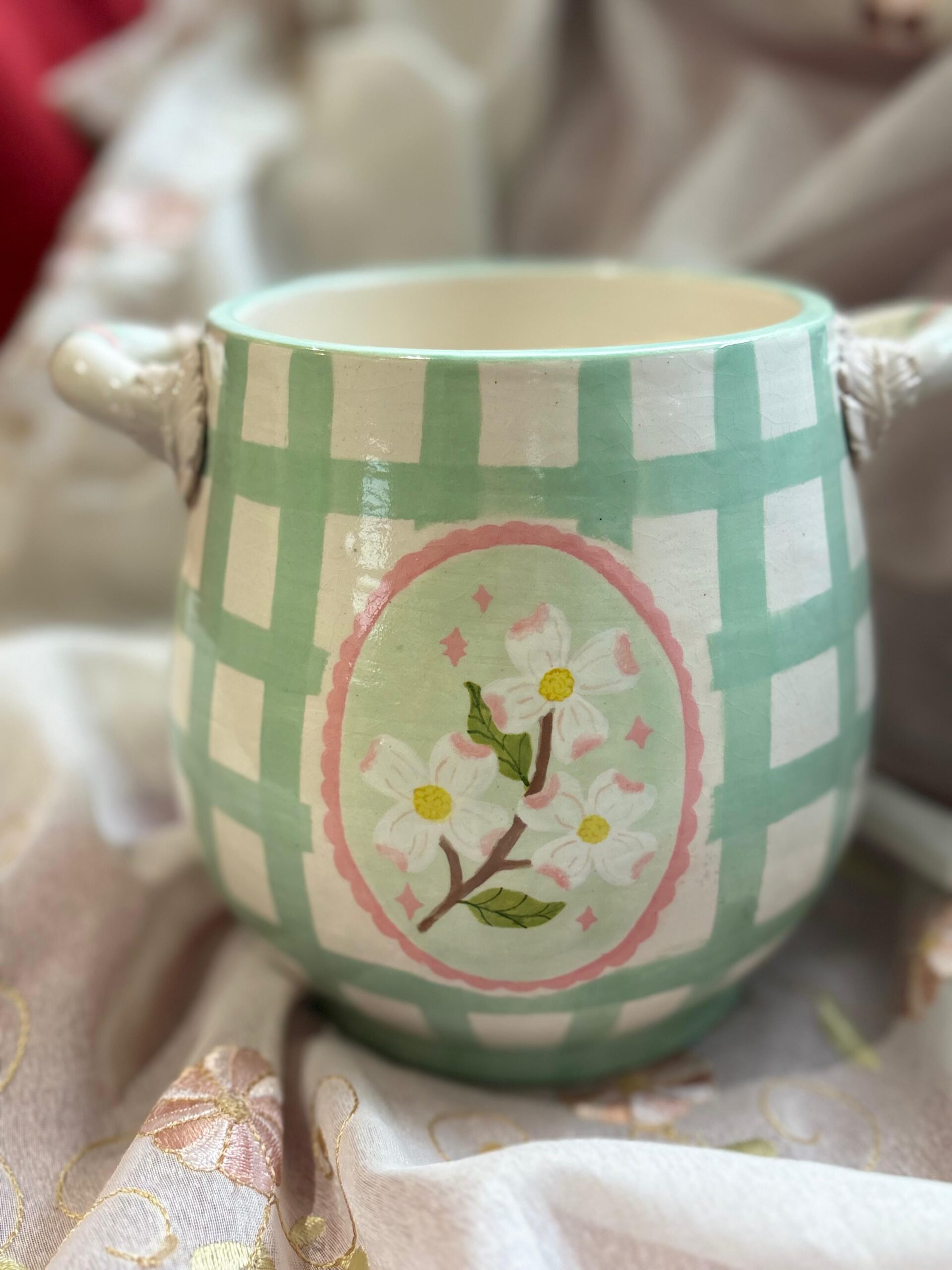 Green Cottage Pot