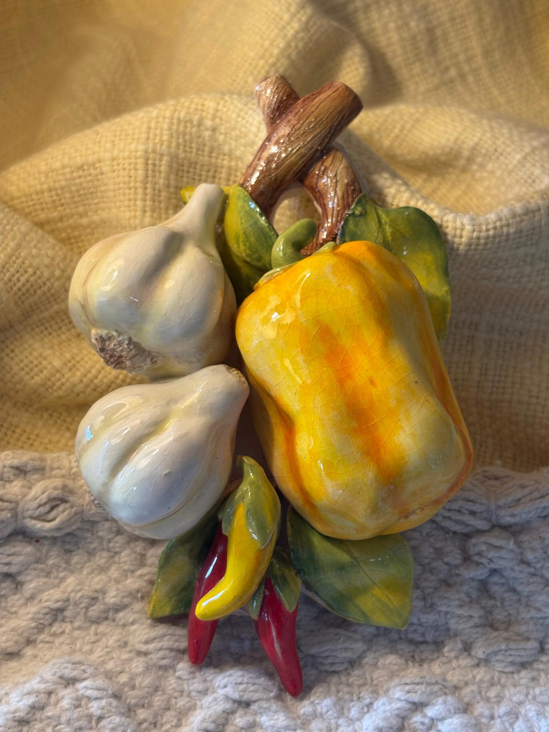 Capsicum with garlic and Chillies