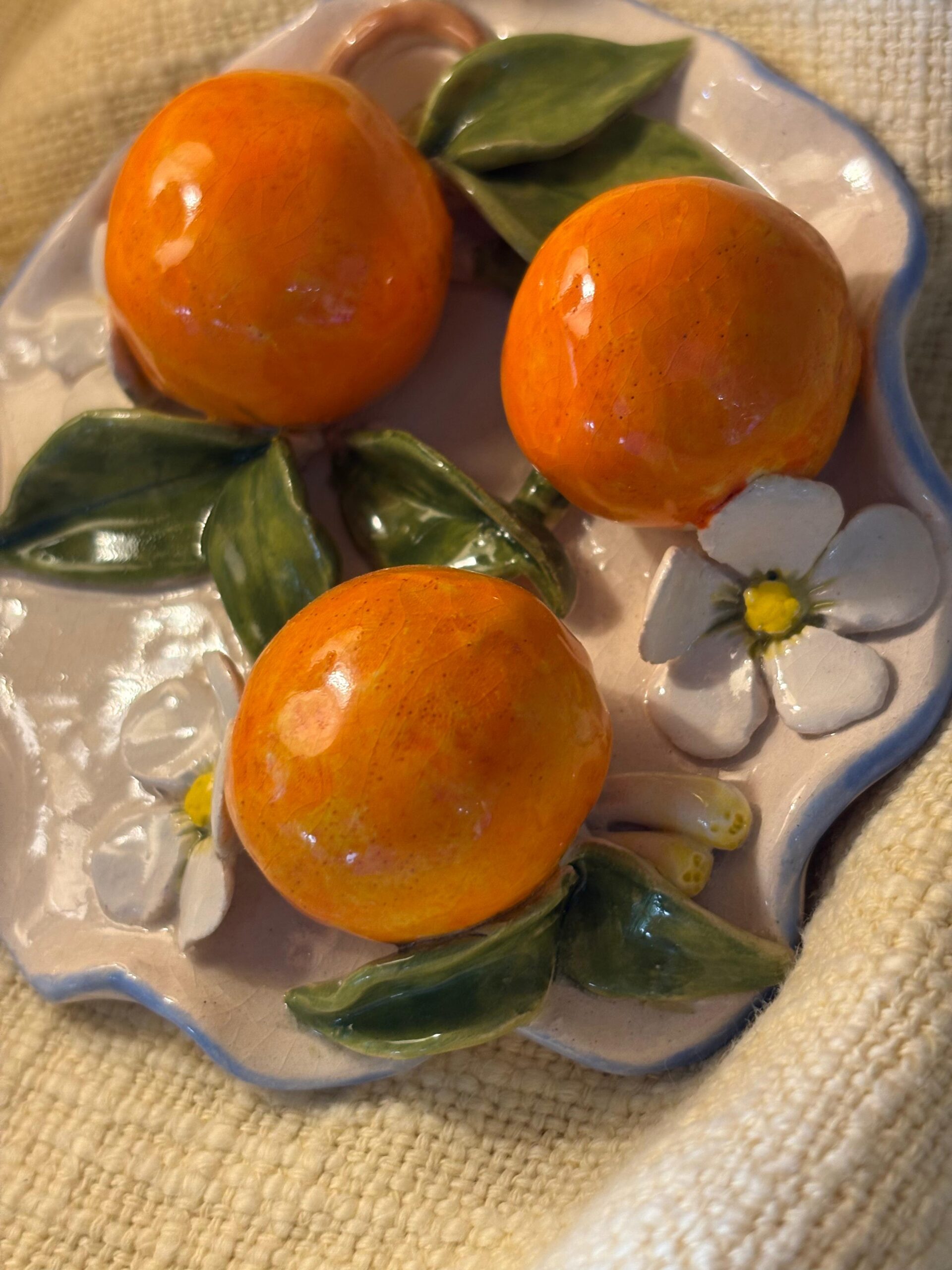 Orange fruit hanging