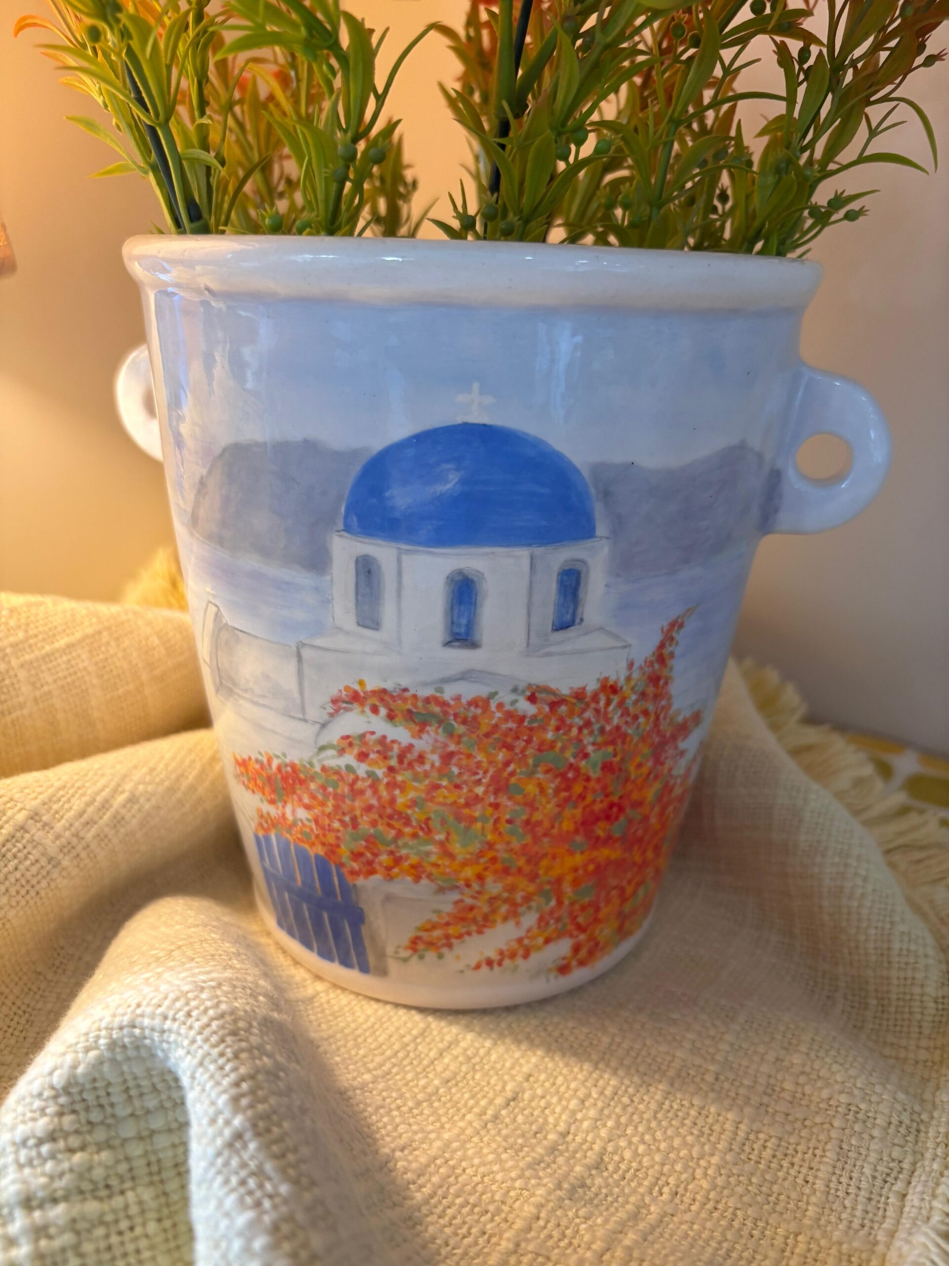 Blue ice bucket