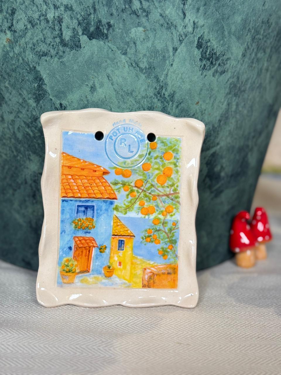 Hand painted scenery
