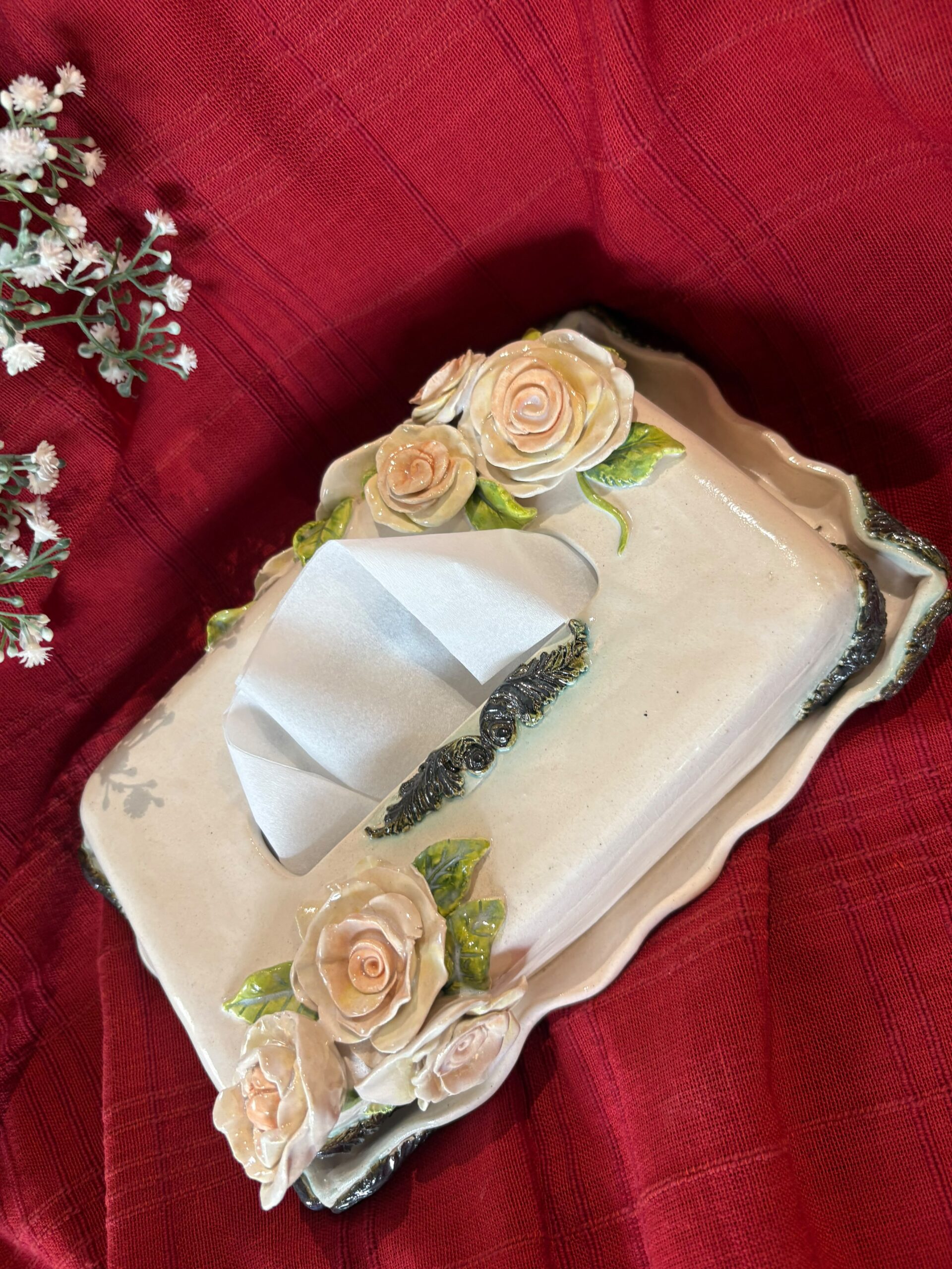3D Rose Tissue box