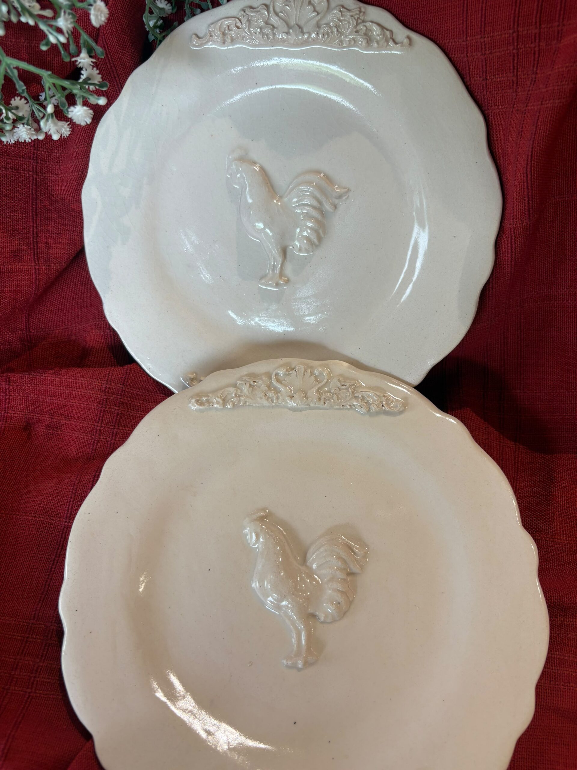 Ivory Hen Plate