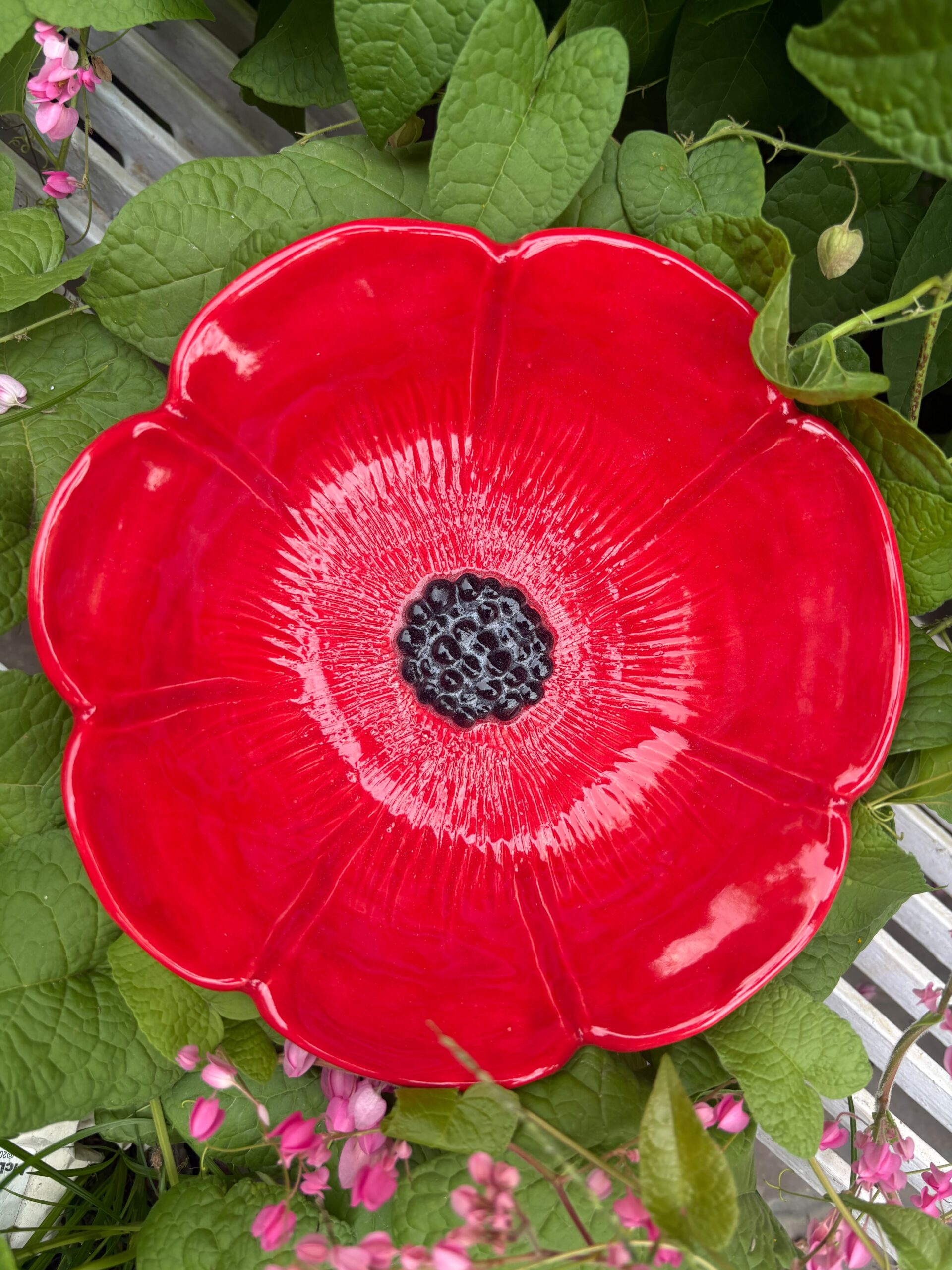 Poppy flower bowl