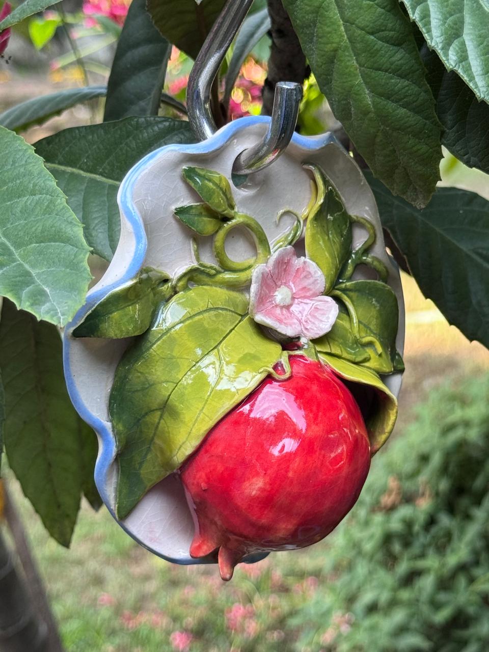 3D Pomegranate & Leaf Wall Decor