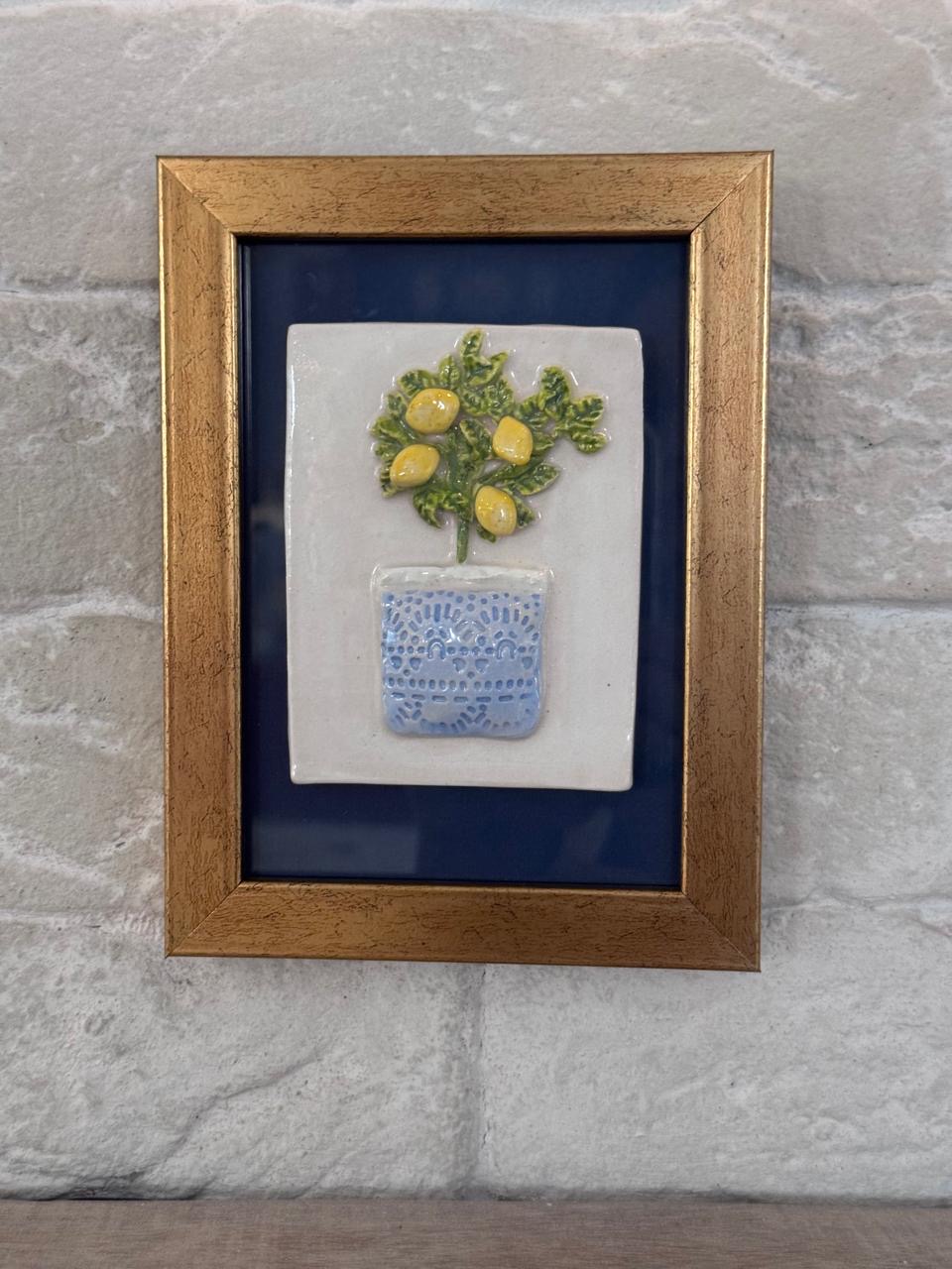 3D Lemon wall frame